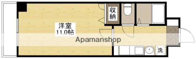 十日市森野ビル(1K/7階)の間取り写真