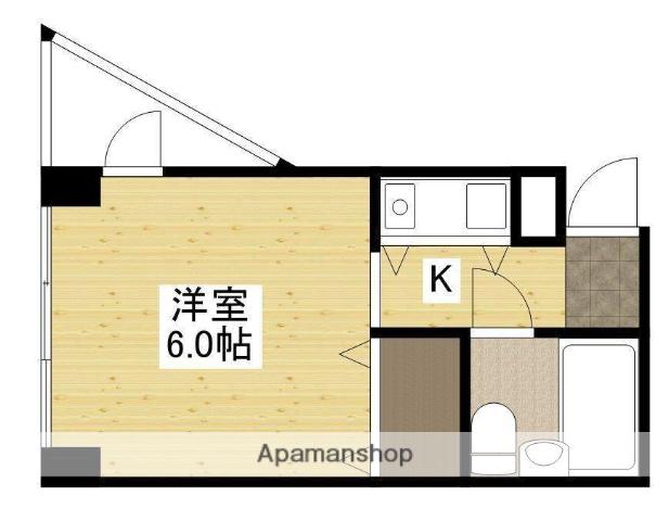 キューブ井口台(ワンルーム/5階)の間取り写真