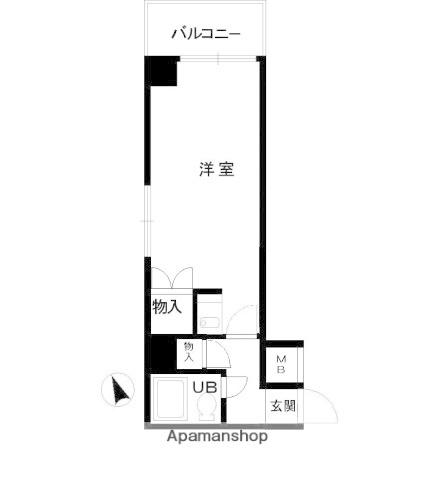 ワイアンドワイ宝町ビル(ワンルーム/4階)の間取り写真