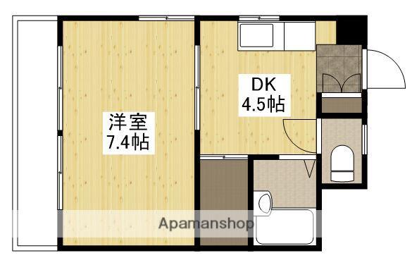 コートドール3(1DK/2階)の間取り写真