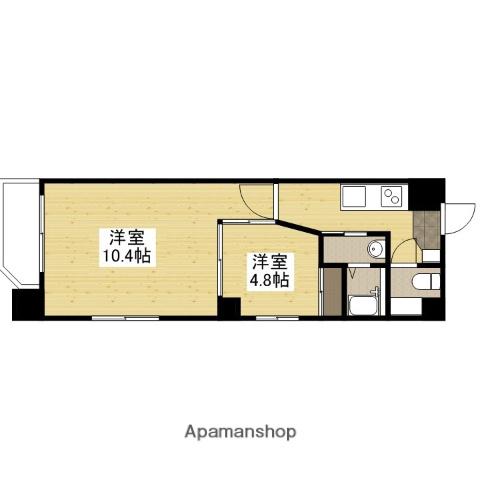 LUANA HAKUSHIMA(2K/9階)の間取り写真