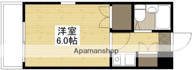 CALM西川口町(1K/3階)の間取り写真