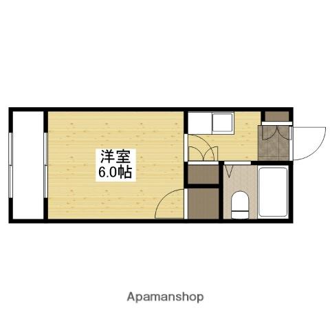 長山コーポラス(1K/2階)の間取り写真