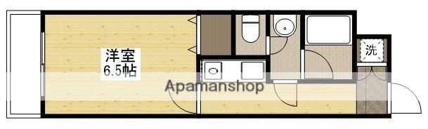 スターライツ北斗(1K/6階)の間取り写真