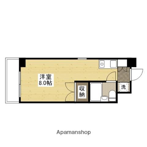 関本緑井ビル(ワンルーム/3階)の間取り写真