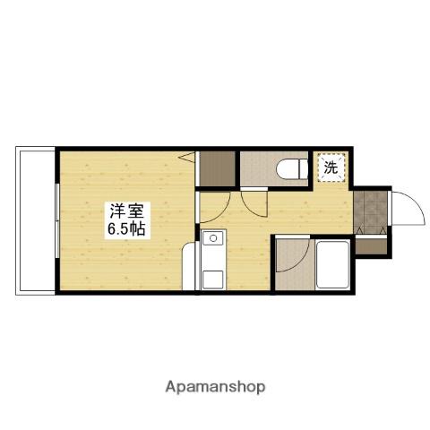 スカイNフルタ(1K/4階)の間取り写真