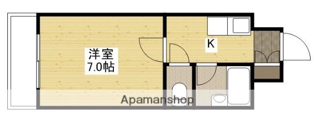 Fビル井口(1K/5階)の間取り写真