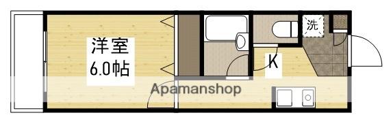 レジデンス重森(1K/2階)の間取り写真