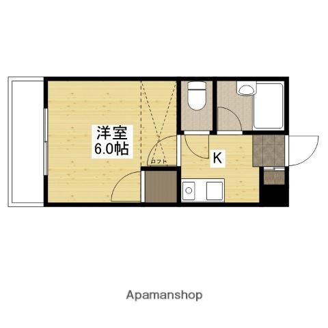 アネスト(1K/2階)の間取り写真