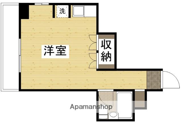 シャトレ天神(ワンルーム/3階)の間取り写真