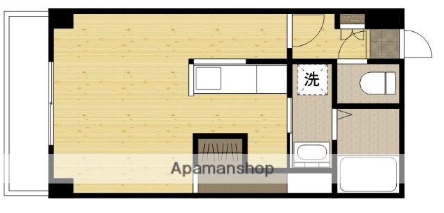コーポ西翠(ワンルーム/3階)の間取り写真