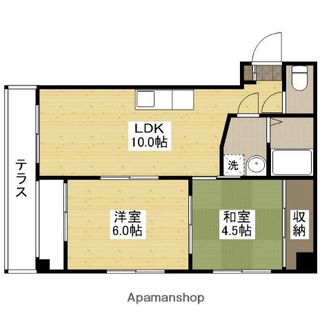 シートピア井口台(2LDK/1階)の間取り写真