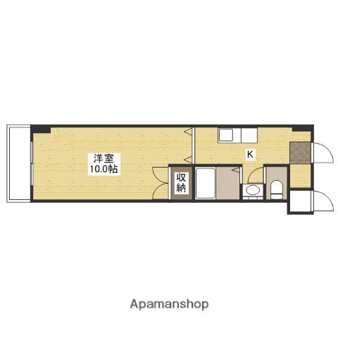 サンシャイン(1K/1階)の間取り写真
