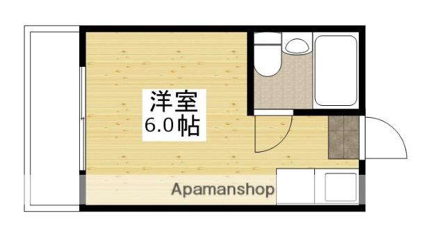 平馬ビル(ワンルーム/2階)の間取り写真