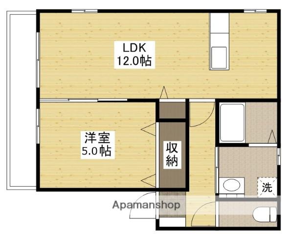 セントラル古江(1LDK/2階)の間取り写真