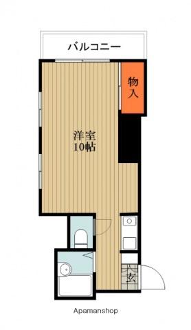 サンシャイン千鶴(ワンルーム/2階)の間取り写真