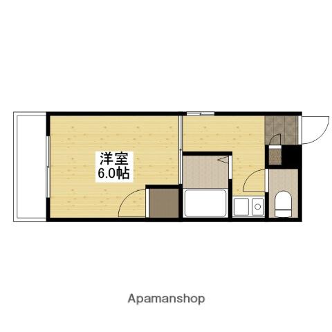 ドリームマンション(1K/3階)の間取り写真