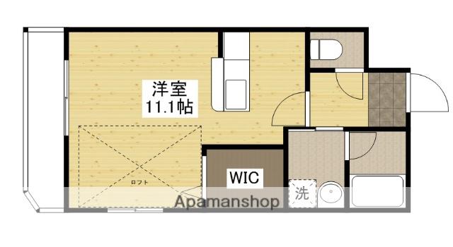 グランドポレストーネ竹屋(ワンルーム/13階)の間取り写真