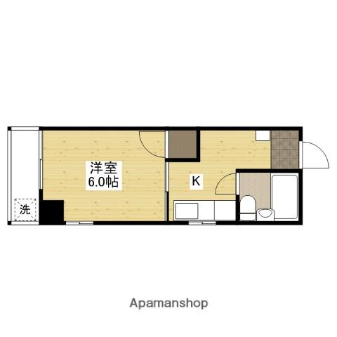平成ビル(1K/2階)の間取り写真