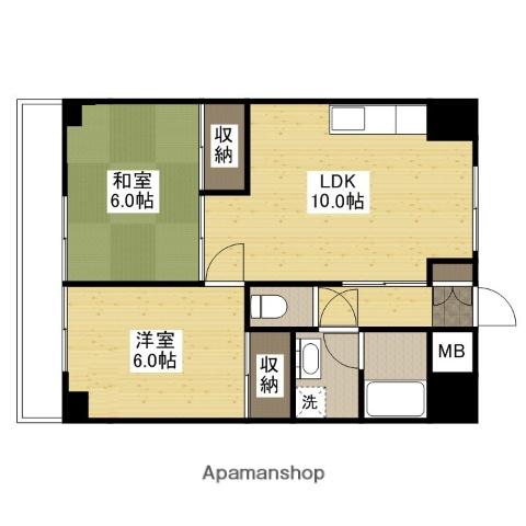 ハーシオンフルタⅡ(2LDK/2階)の間取り写真