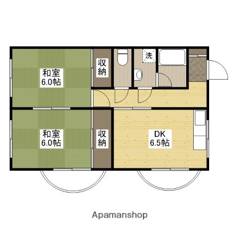 平田ビル(2DK/3階)の間取り写真