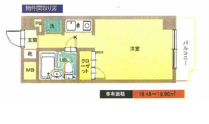 メゾン・ド・セレニテ(ワンルーム/5階)の間取り写真