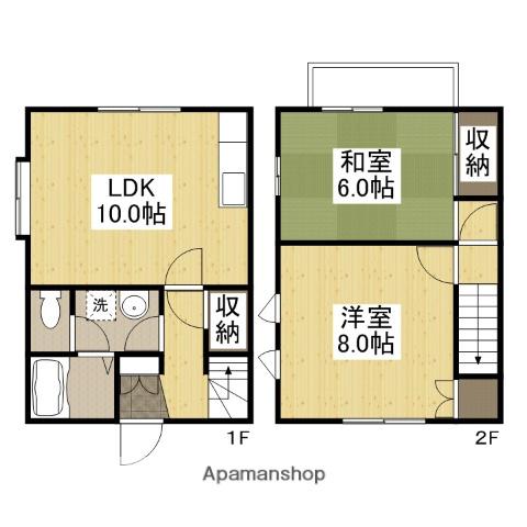 メゾネットＴＫ　Ｂ棟(2LDK)の間取り写真