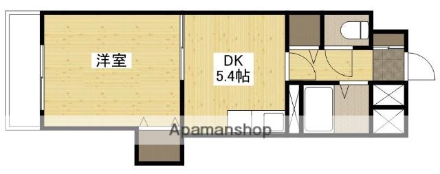 リバーサイド堺町(1DK/6階)の間取り写真