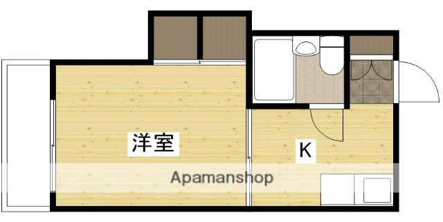 N428BD(1K/4階)の間取り写真