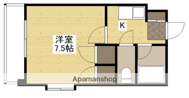 FKビル(1K/7階)の間取り写真
