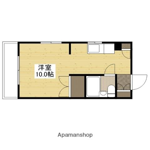 KENSEI8(ワンルーム/4階)の間取り写真