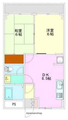 寿々ビル(2DK/5階)の間取り写真