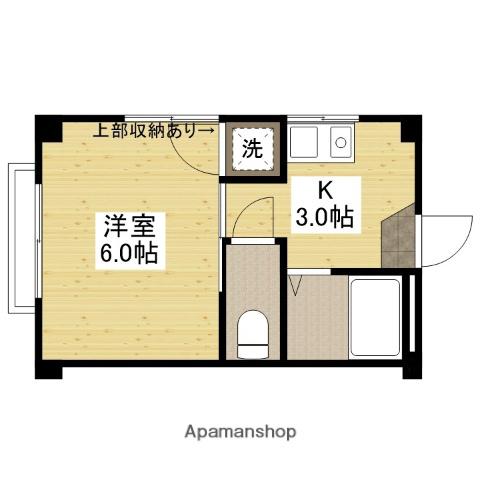 高木祇園ビル(1K/3階)の間取り写真