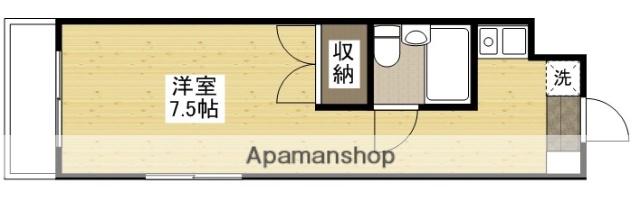 ハイツ庚午(ワンルーム/4階)の間取り写真