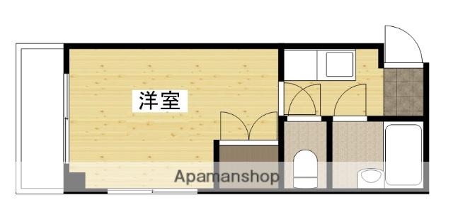 サンライズ矢賀A棟(1K/4階)の間取り写真