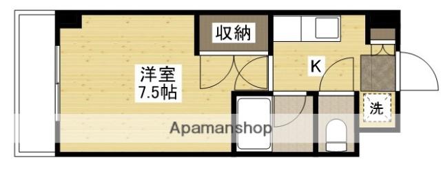 VILLA大芝(1K/8階)の間取り写真