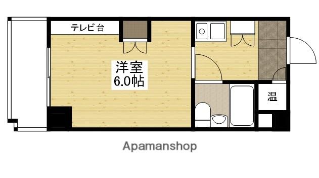 シティコーポ比治山(ワンルーム/6階)の間取り写真