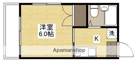 プリマヴェール矢野(1K/3階)の間取り写真