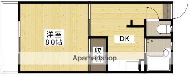 メゾンヤマキ(1DK/1階)の間取り写真