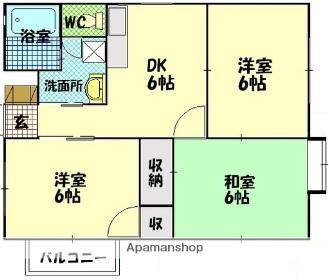 シーサイド金澤(3DK/2階)の間取り写真