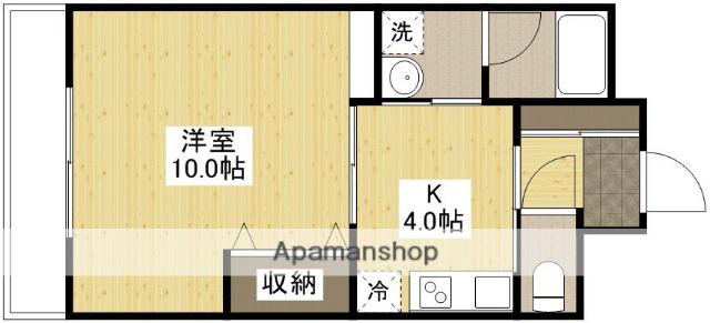AFFABILE MIDORI(1K/2階)の間取り写真