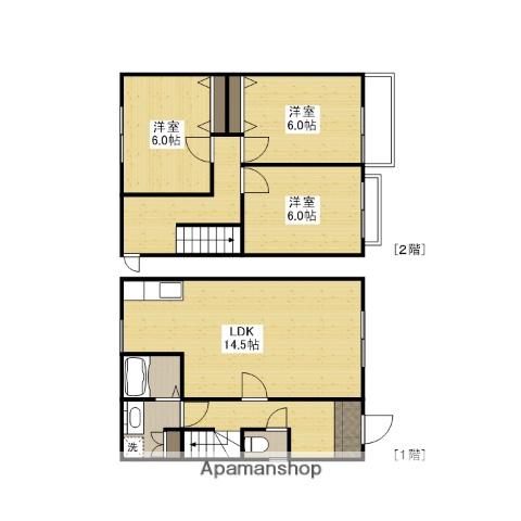 田中コーポ(3LDK)の間取り写真