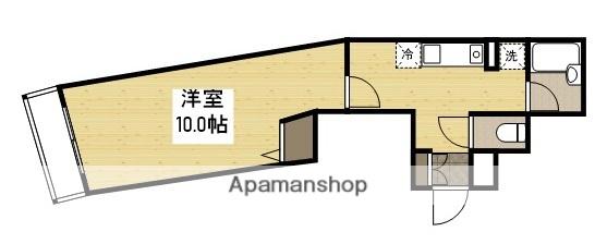 パラッツォ福本(1DK/3階)の間取り写真