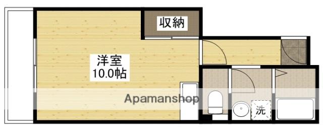 カーサツルミ(ワンルーム/4階)の間取り写真