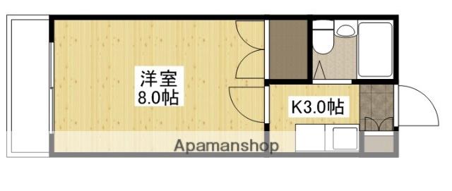 エステート平成(1K/2階)の間取り写真