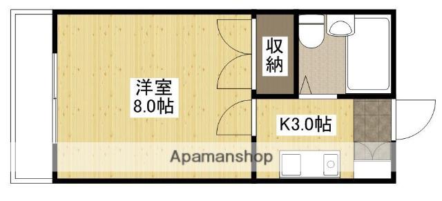 エステート平成(1K/2階)の間取り写真