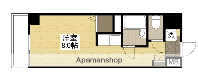 田中興産本社ビル(ワンルーム/5階)の間取り写真