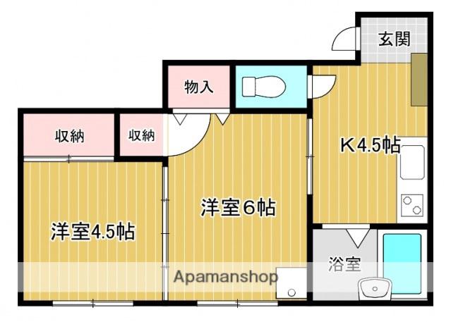 エオス富士見町ビル(2K/5階)の間取り写真