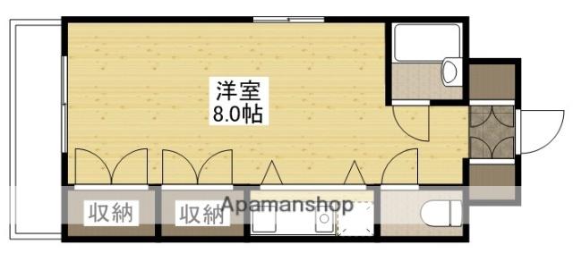 よつばビル(ワンルーム/3階)の間取り写真