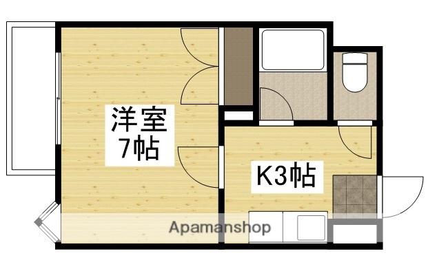 エステート上天満(1K/4階)の間取り写真
